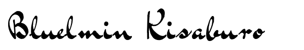 Bluelmin Kisaburo font preview